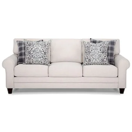 Casual Upholstered Sofa 